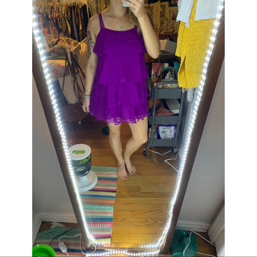 Forever21 purple flapper styled dress size small